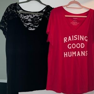 LOT 2 Torrid shirts 1NWT